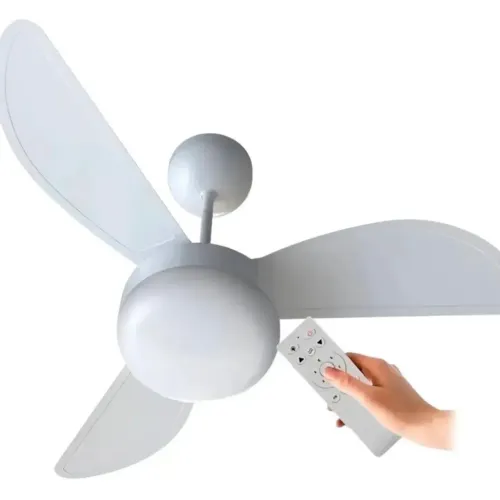 Ventilador de Teto Com Controle - 6 Velocidades - Super Econômico + 2 Pás Extras