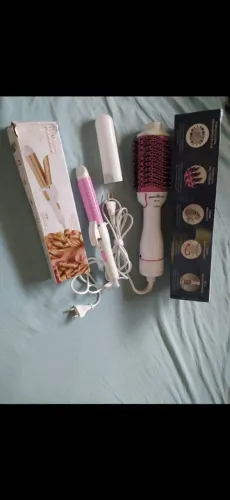 Kit escova secadora + baby liss/mini chapinha