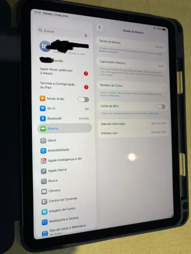 iPad Air 11' 256GB M4 Wi-fi (Original comprado nos EUA, 1 semana de uso, perfeito estado)