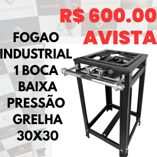 Fogao industrial 1 boca baixa pressão