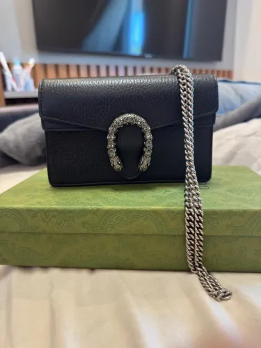 Bolsa Gucci Dionysus super mini preta original 