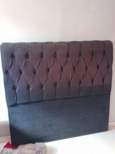 Cabeceira de cama casal preto
