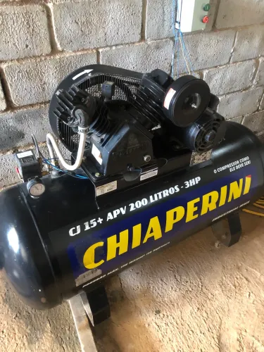 Compressor chiaperini 3hp chegou 15+ 20pes 200L monofásico.