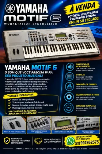 Teclado Yamaha Motif 6