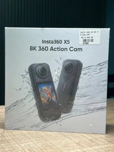 Insta360 X5 Câmera 360° 8K Nova na Caixa