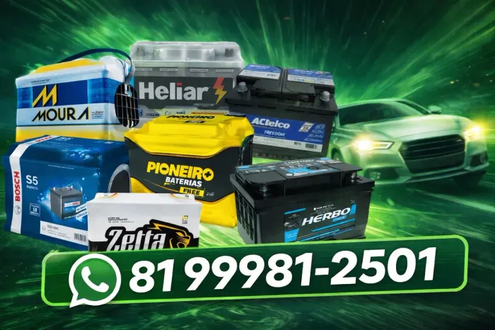 Bateria de carro moto caminhão som estacionária seminova