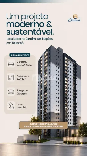 Apartamento Pronto em Jardim das Nações, Taubaté | 2 Dorms