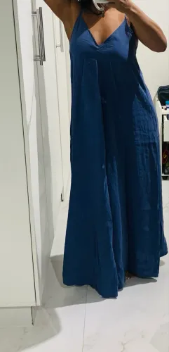 Vestido longo (P) marca zara