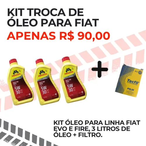 Kit troca de óleo para linha FIAT 