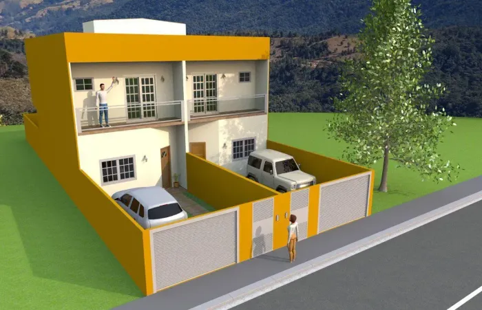 Casa com 125 m² de terreno em Sapucaí-Mirim - MG