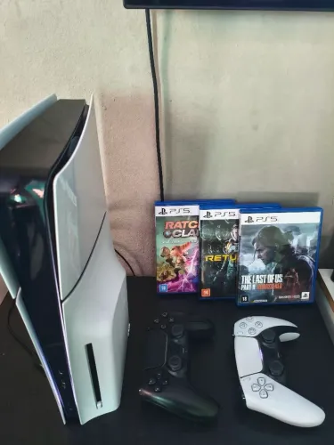 Ps5 Slim Disco 2 Controles 3 Jogos