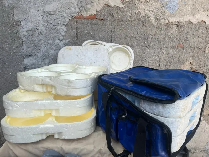 Suportes de quentinhas com bolsa