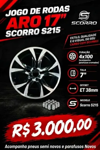 Jogo de rodas aro 17" Scorro