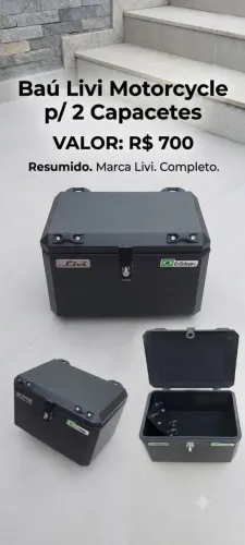 Baú Livi Motorcycle p/ 2 Capacetes