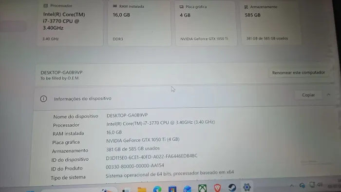 Pc gamer I7