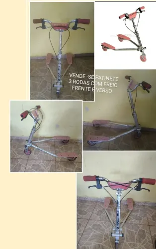 PATINETE COM FREIO FRENTE E ATRÁS ELE AUMENTA E DIMINUE TAMANHO 