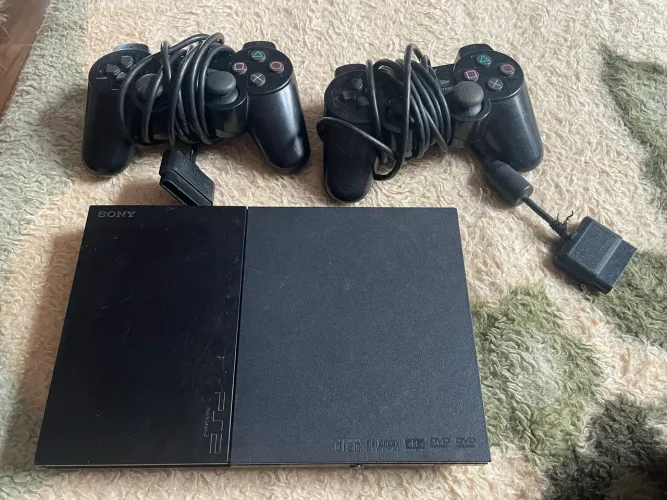 ? PS2 Sony Original + Console Genérico + 4 Controles | Com Defeito