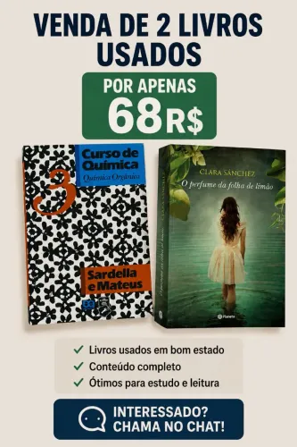 Kit Livros de química orgânica e Livro de romance