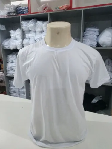 Camisa poliéster branca