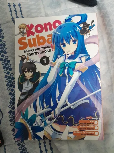 Mangá Konosuba 1 + brindes