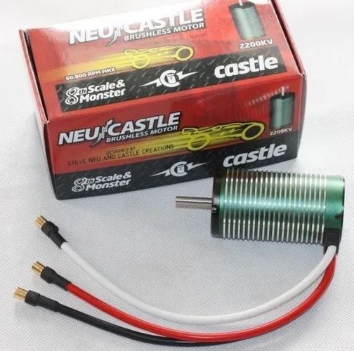 Motor Neu Castle Mamba 2200kv P/ Automodelo RC 1/8 Buggy Truggy Monster Truck