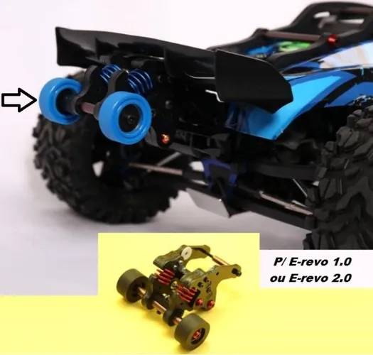 Wheelie Bar Para Automodelo Traxxas E-revo 1/10 - Muito Top!