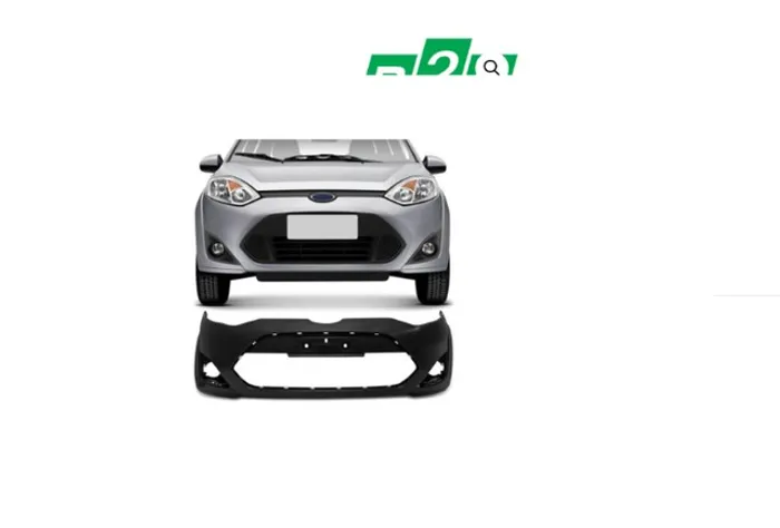 Para-Choque Dianteiro Ford Fiesta Preto Liso Marca:R2A Ano:2011/2014