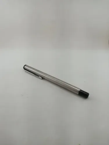 Caneta Parker Vector Tinteiro Aço + Cartucho de tinta vazio - Decada 1980 - Made in UK