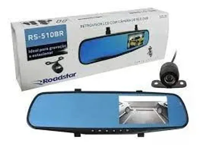 Retrovisor com Câmera de ré LCD 3.5