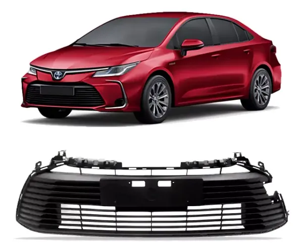 Grade Inferior Preta Black Piano Corolla 2021 2022 2023