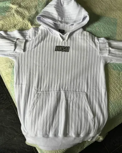 Moletom High Boss Hoodie Logo White