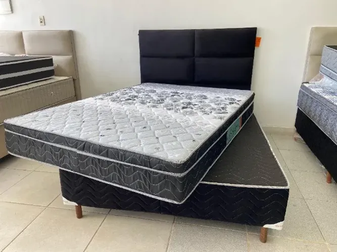 Cama Box Casal, Colchão Molas Bonel