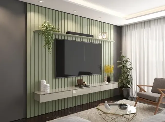 Home Suspenso Ripado Star 2.30m Para tv aTÉ 75''! Frete e Montagem Grátis.