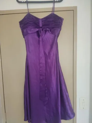 Vestido (para Festas, Casamentos, Formaturas) - Roxo / Tam. 46