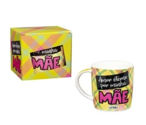 Caneca Porcelana Amor Eterno minha Mãe