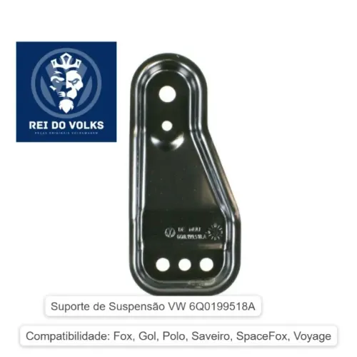 Suporte de Suspensão VW 6Q0199518A, Fox, Gol, Polo, Saveiro, SpaceFox, Voyage
