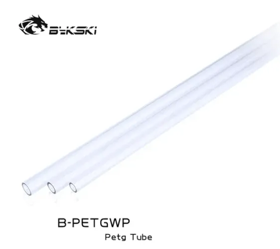 Kit Bykski com 4 peças de Tubo Rígido Petg Transparente de 12mm para Water Cooler