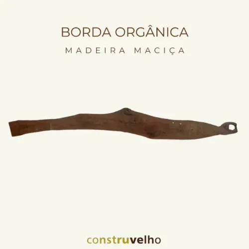 Prancha De Madeira Maciça Com Borda Orgânica