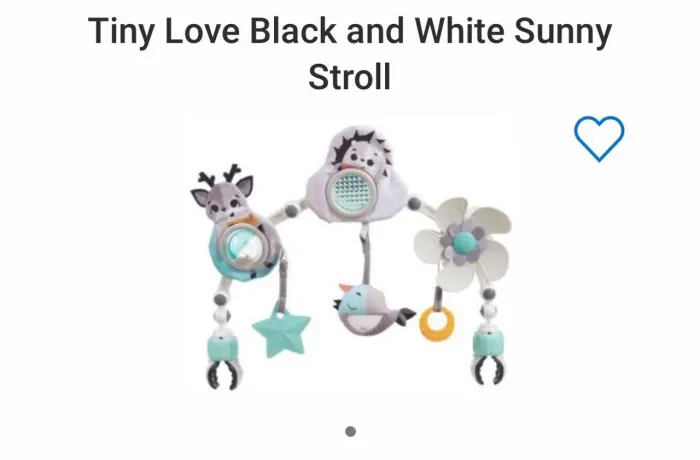 Brinquedo de Arco para Bebê Tiny Love Black and White Sunny Stroll