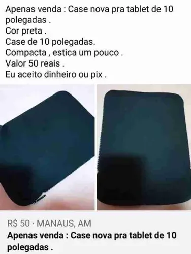 Somente venda : Case pra tablet de 10 polegadas