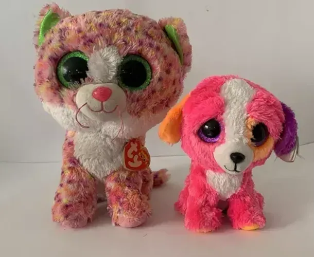 Pelúcias Lote Ty Beanie Boos Austin E Shophie Zoiuda