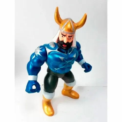 Boneco Dual Face Monster Viking Skeletor Articulado Vintage Toys