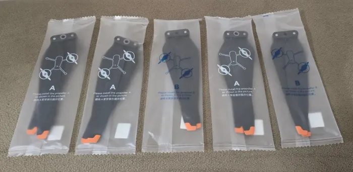 5 HÉLICES ORIGINAIS PARA O DRONES DJI MAVIC 3 ( 3 HÉLICES A E 3 HÉLICES B )