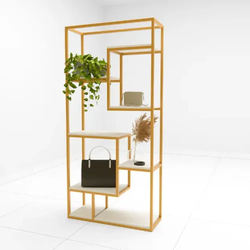 Estante intercalada em estilo Industrial | Expositor para loja