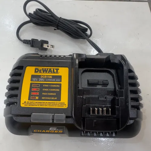 Carregador de bateria original Dewalt DCB1106 carga rapida 110v