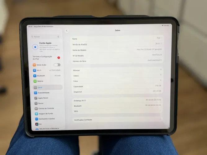 Ipad Pro 12,9 polegadas ( 4 geração ) 256 Gb