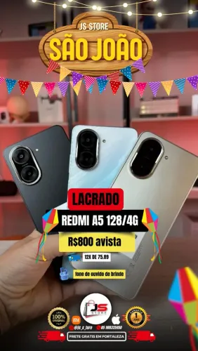Redmi A5 128GB/4GB + Brinde Exclusivo! ?