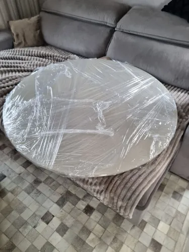 Tampo de mesa laqueado 1.30 com vidro