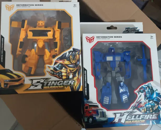 Action Figures Transformers - Stinger e Hellfire Warrior
