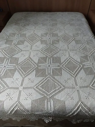 Colcha de crochê
